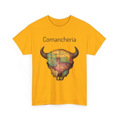 Comancheria Buffalo Skull T-Shirt — Western Map Graphic Tee