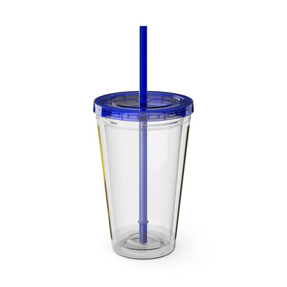 Shawnee East Sunsplash Tumbler with Straw, 16oz