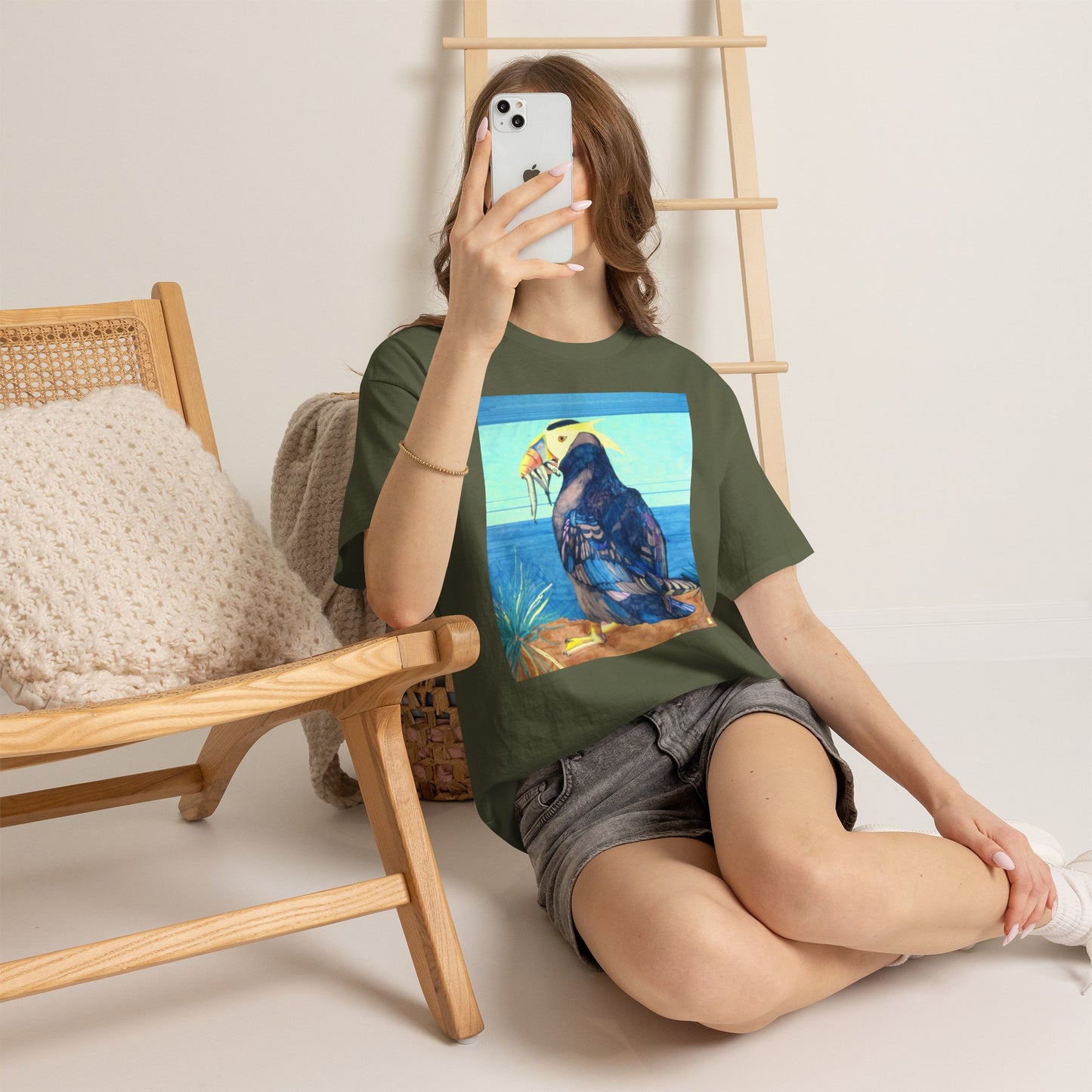 Puffin Beach Tee — Vintage Seaside Bird Graphic T-Shirt