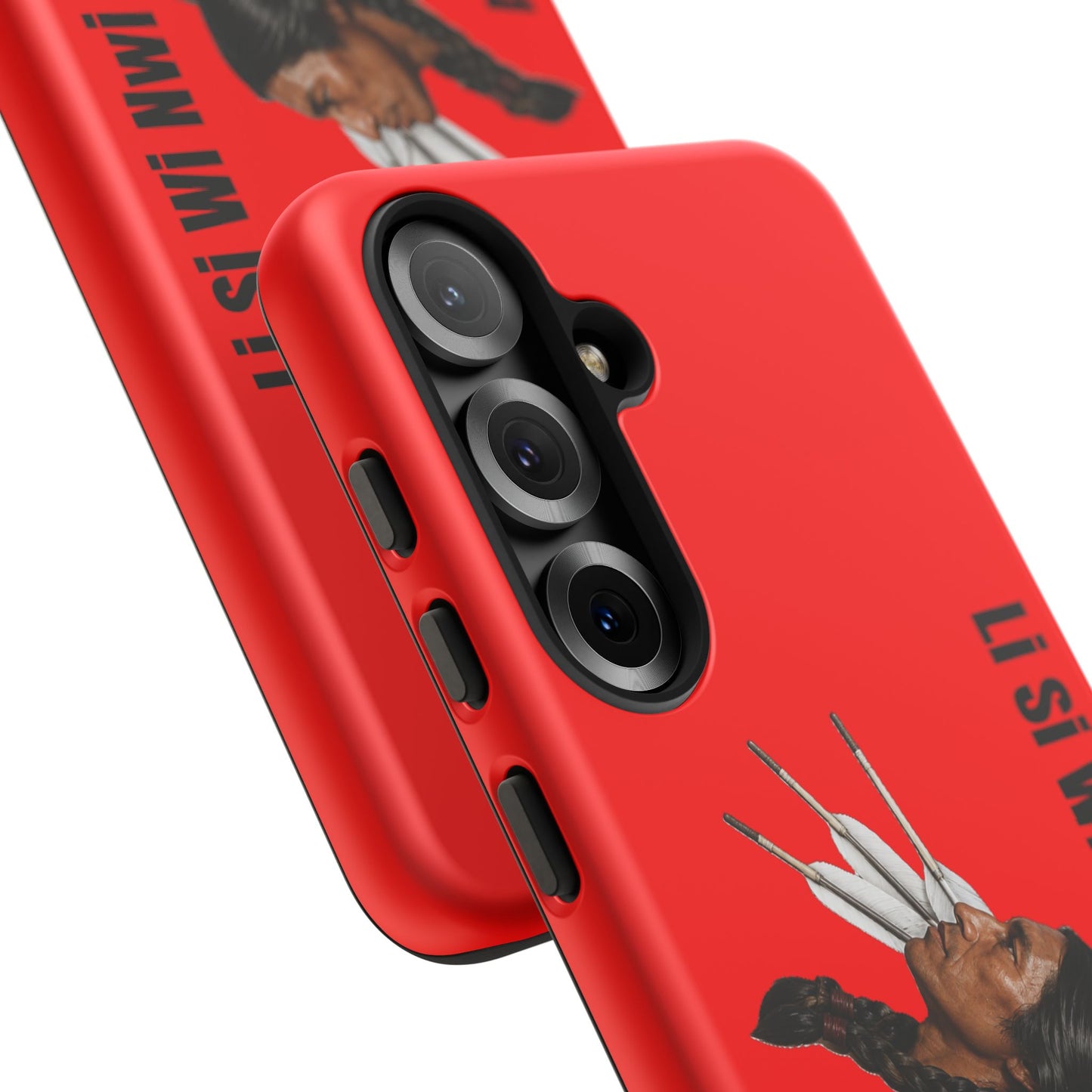 Absentee Shawnee Headdress Phone Case — 'Li Si Wi Ni' Design