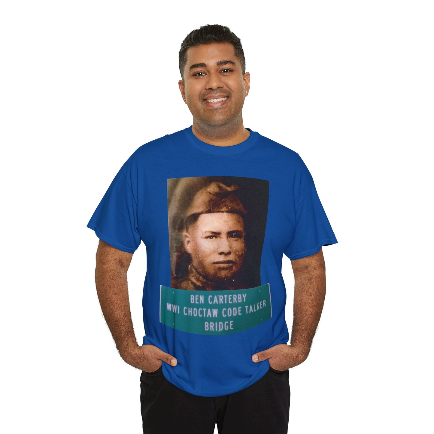 Ben Carterby Choctaw Code Talker T-Shirt — WWII Native American Veteran Tribute