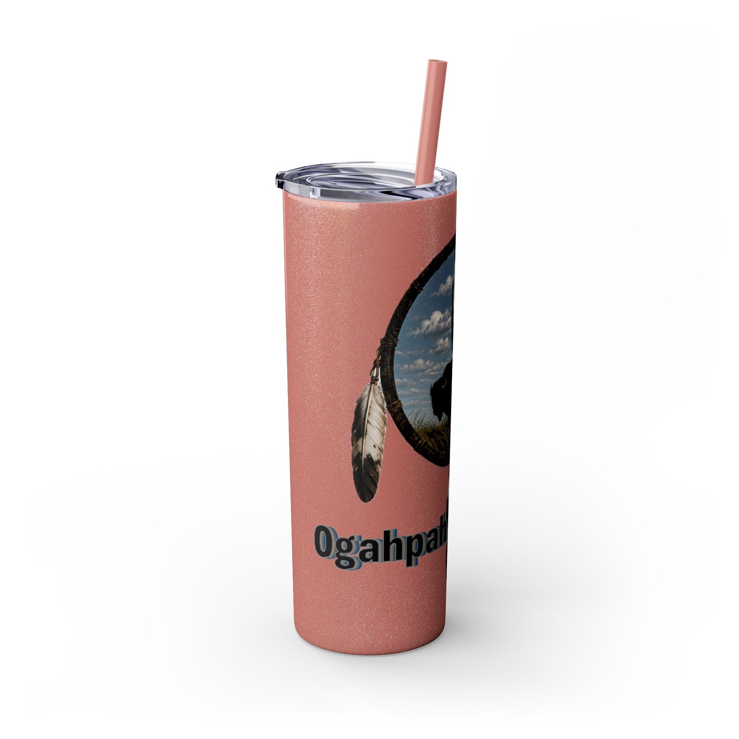 Quapaw Buffalo Skinny Tumbler 20oz — Ogahpahka Design