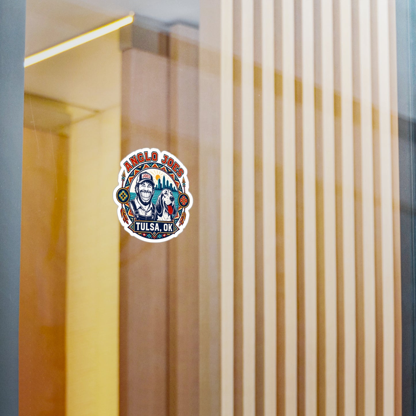 Anglo Joes Tulsa OK Sticker — Kiss-Cut Vinyl Decal