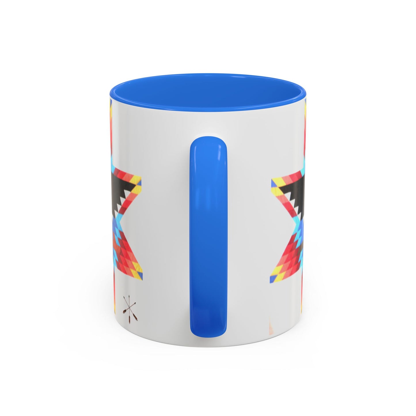 Onci  Eagle Star Ceramic Mug — Colorful Geometric Native-Inspired Coffee Cup (11oz, 15oz)