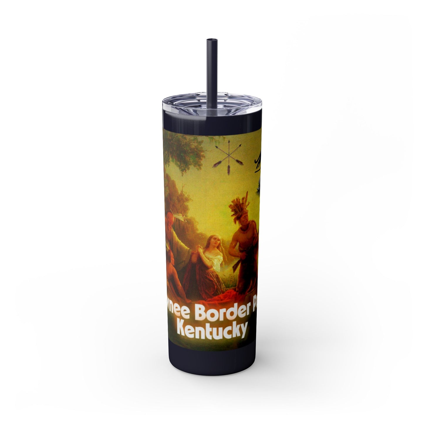 Shawnee East Skinny Tumbler with Straw, 20oz