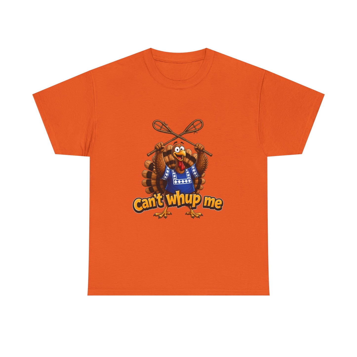 Turkey Mascot Tee — 'Can't Whup Me' Funny Thanksgiving T‑Shirt