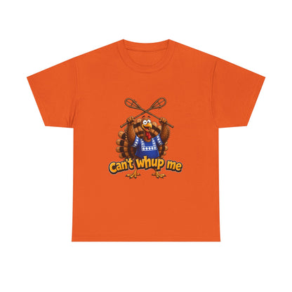 Turkey Mascot Tee — 'Can't Whup Me' Funny Thanksgiving T‑Shirt