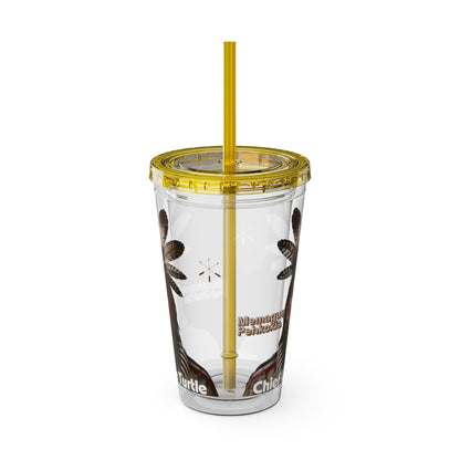 Miami Chief Little Turtle Sunsplash 16oz Tumbler with Straw
