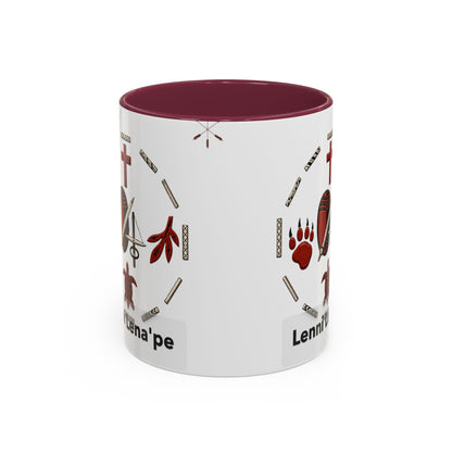 Delaware East Lenni Lenape Tribal Ceramic Mug – Native Symbols Coffee Cup (11oz/15oz)
