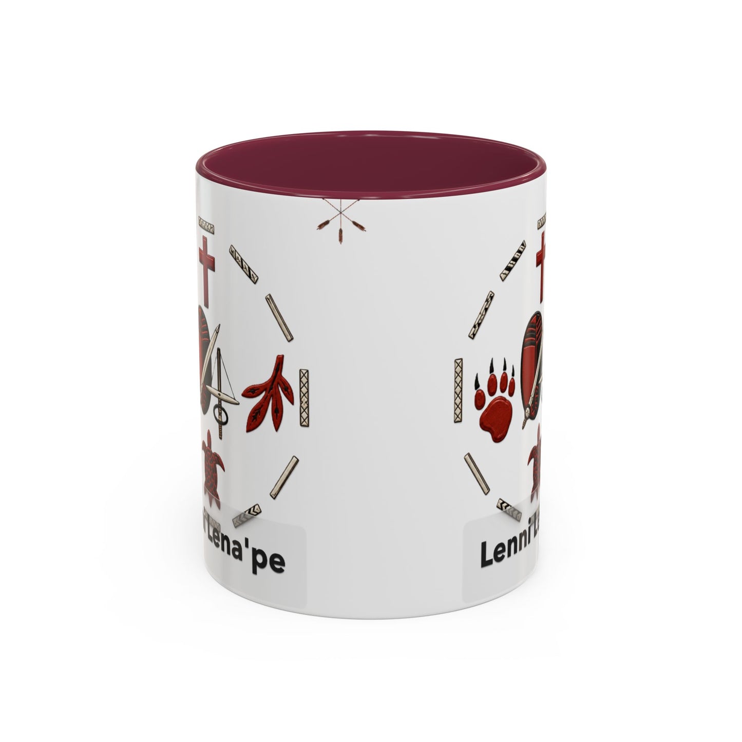 Delaware East Lenni Lenape Tribal Ceramic Mug – Native Symbols Coffee Cup (11oz/15oz)