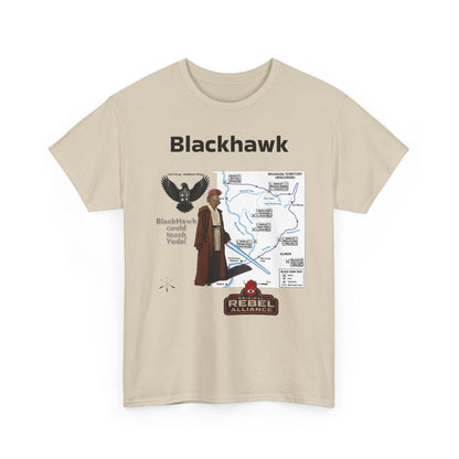 Blackhawk Rebel Trail Vintage Map Graphic T-Shirt