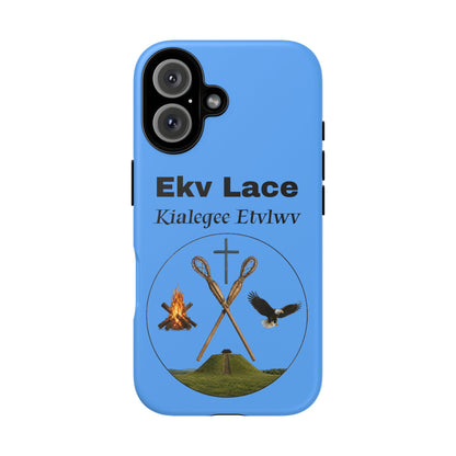 Kialegee Protective Phone Case — Custom 'Ekv Lace' Cross & Campfire Design