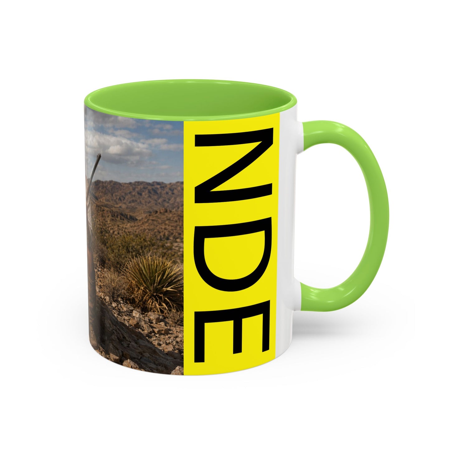 Ft. Sill Apache Desert Scene Coffee Mug — 'N'de' Southwest Landscape 11/15oz