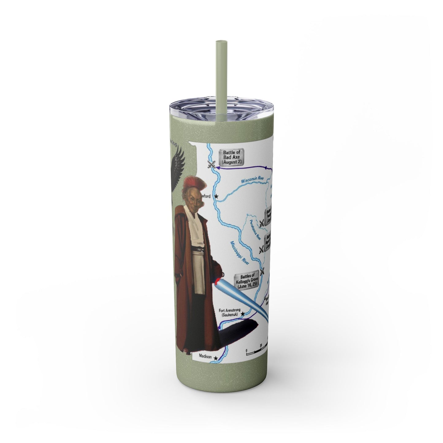 Blackhawk Skinny Tumbler 20oz – "BlackHawk could teach Yoda" Design