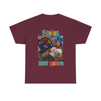 Turkey T-Shirt — Retro Comic 'Stop Racism' Graphic Tee