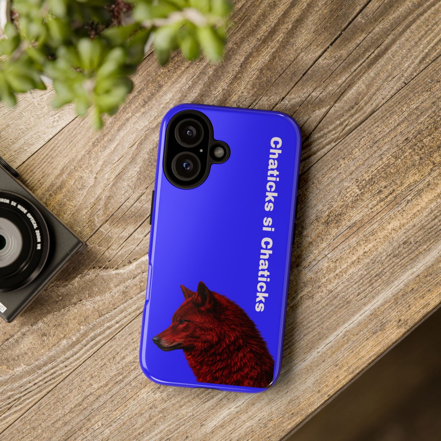 Pawnee Phone Case — Blue 'Chaticks si Chaticks' Wolf Logo Tough Case