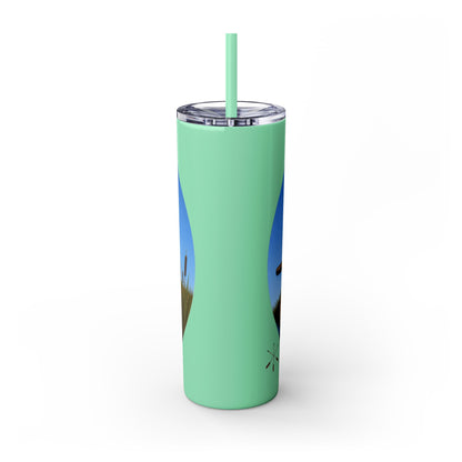 Ottawa Adawe Canoe Skinny Tumbler — 20oz Insulated Travel Cup with Straw