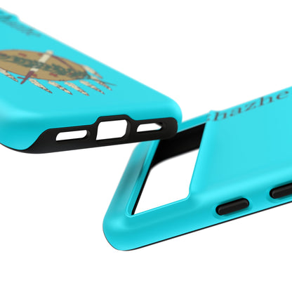 Osage Phone Case — Wazhahze Tribal Shield Design (Native Feather & Tomahawk)