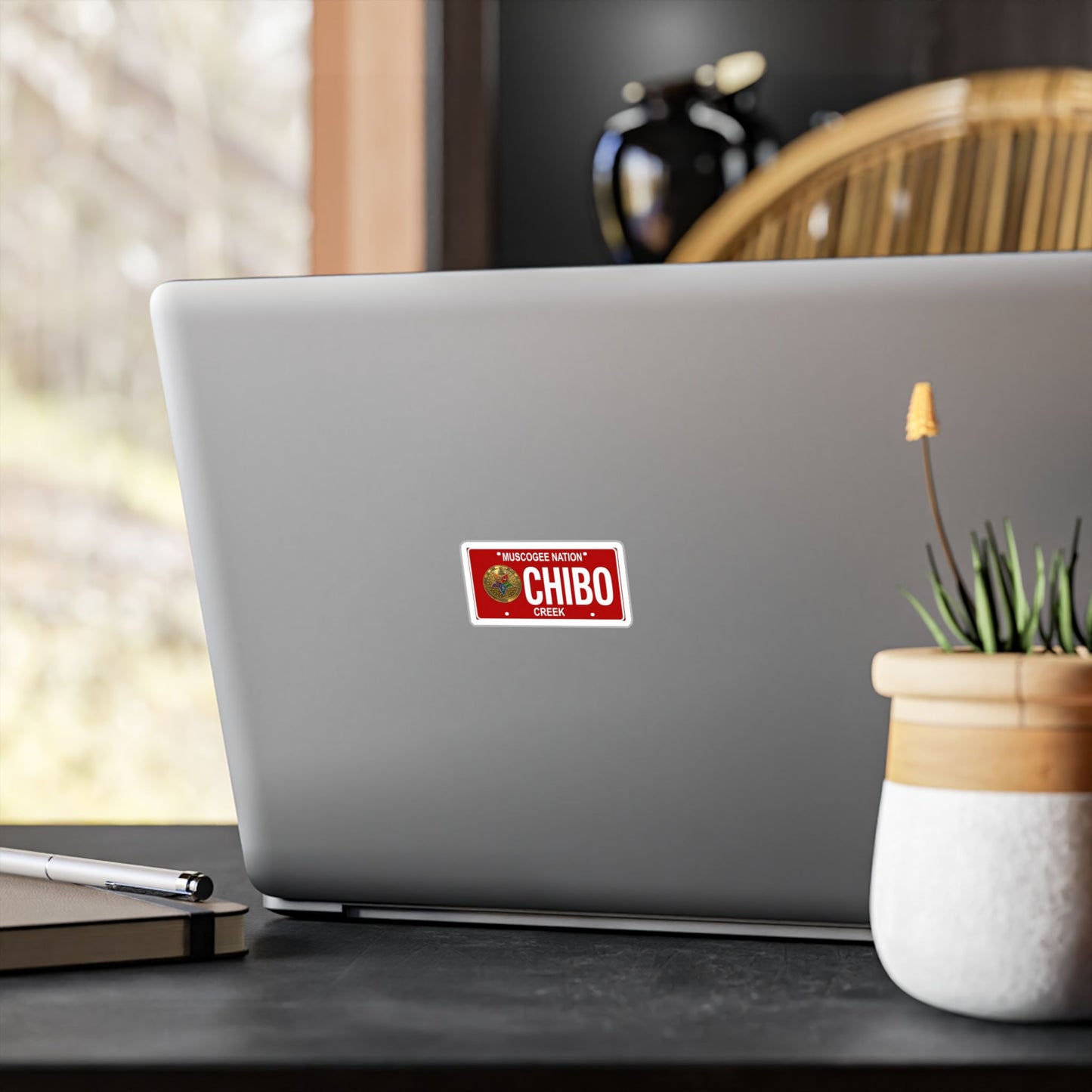 Chibo Creek Muscogee Nation License Plate Sticker — Kiss-Cut Vinyl Decal