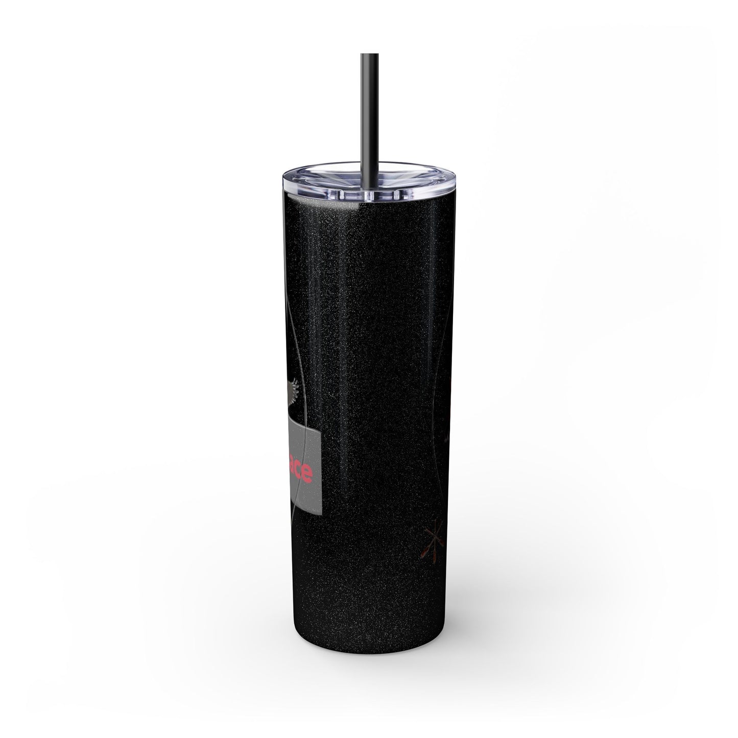 Kialegee 20oz Skinny Tumbler — Faith & Outdoor Lacrosse Design with Cross, Sticks, Campfire