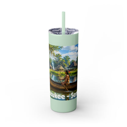 Seminole Skinny Tumbler with Straw, 20oz