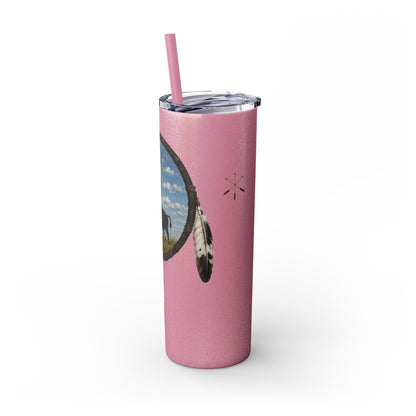 Quapaw Buffalo Skinny Tumbler 20oz — Ogahpahka Design