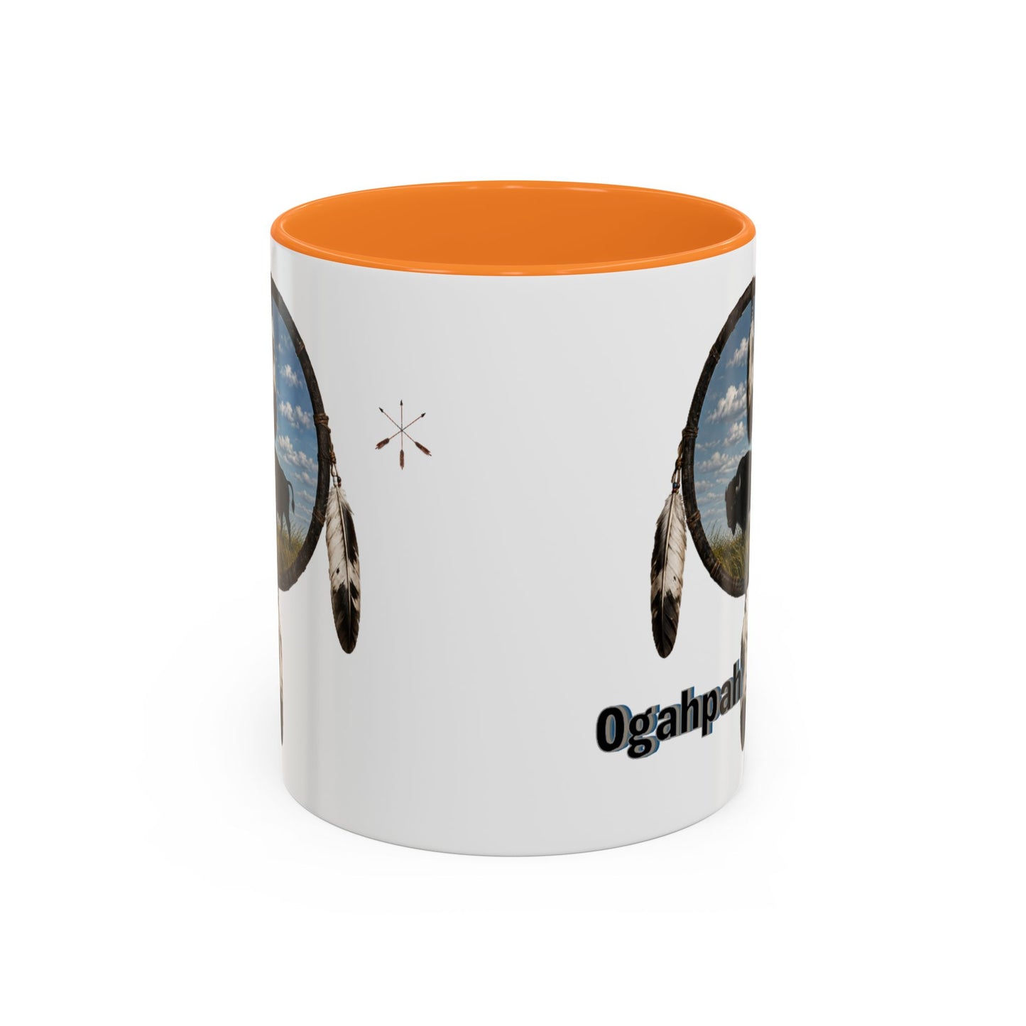 Quapaw Buffalo Mug – Ogahpah Native Spirit Ceramic Coffee Cup (11oz/15oz)