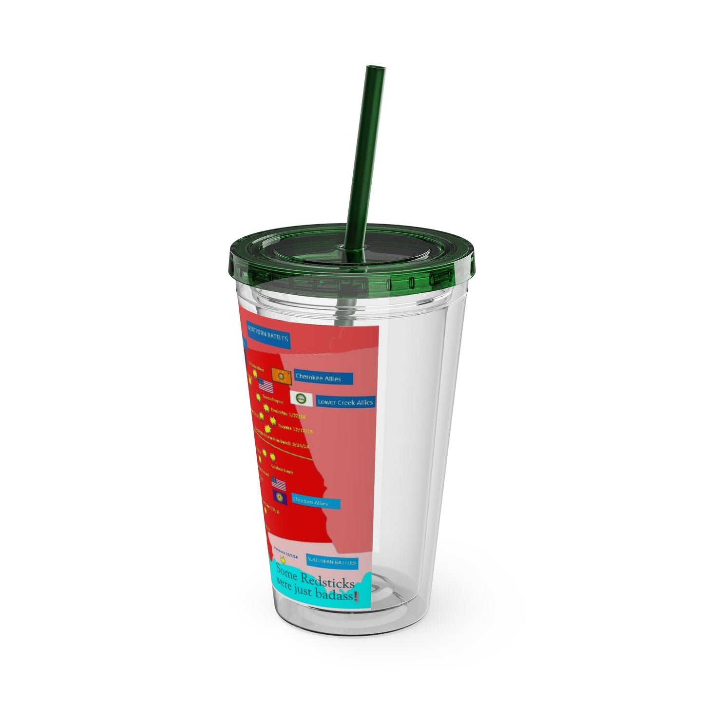 Opothleyahola Sunsplash Tumbler with Straw, 16oz
