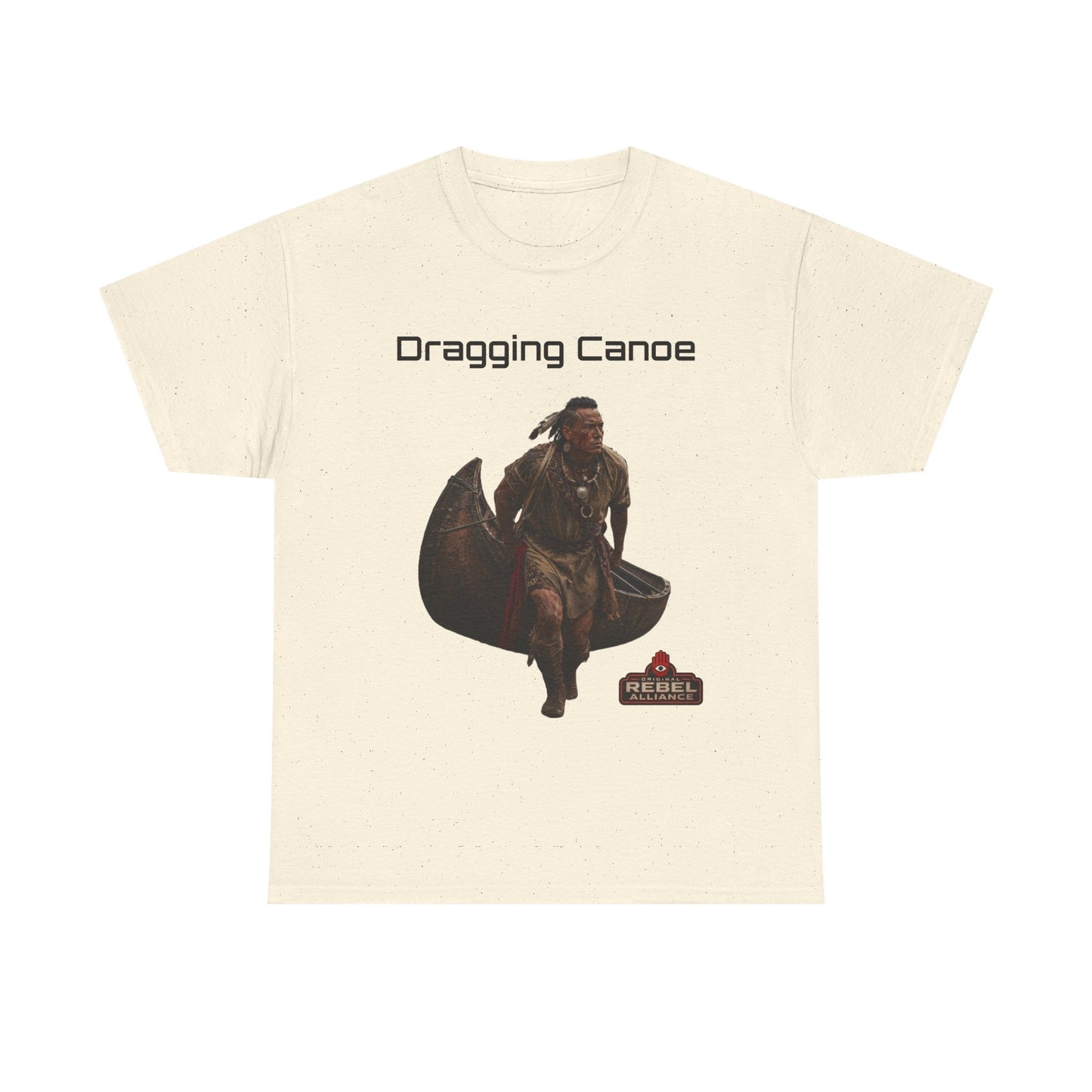 Dragging Canoe Canoe Warrior T-Shirt — Native American Historical Tribute Tee