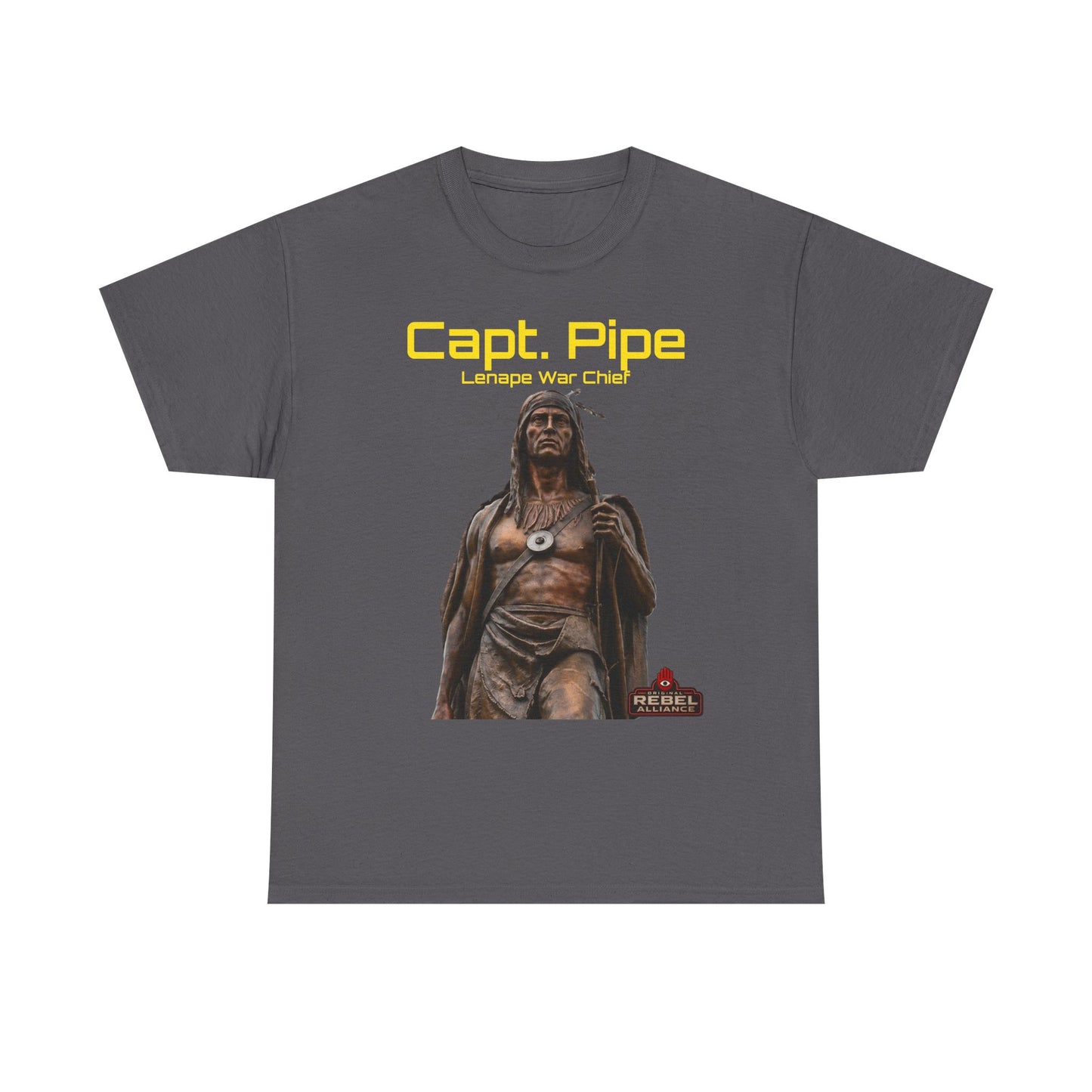 Capt. Pipe Lemape War Chief T‑Shirt — Native Warrior Graphic Tee