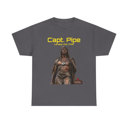 Capt. Pipe Lemape War Chief T‑Shirt — Native Warrior Graphic Tee