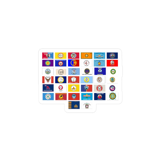 State Flag Sticker Sheet — Kiss-Cut Vinyl Decals (All 50 USA Flags)