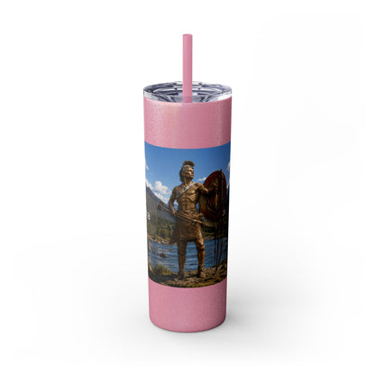 Chickasaw Skinny Tumbler with Straw, 20oz