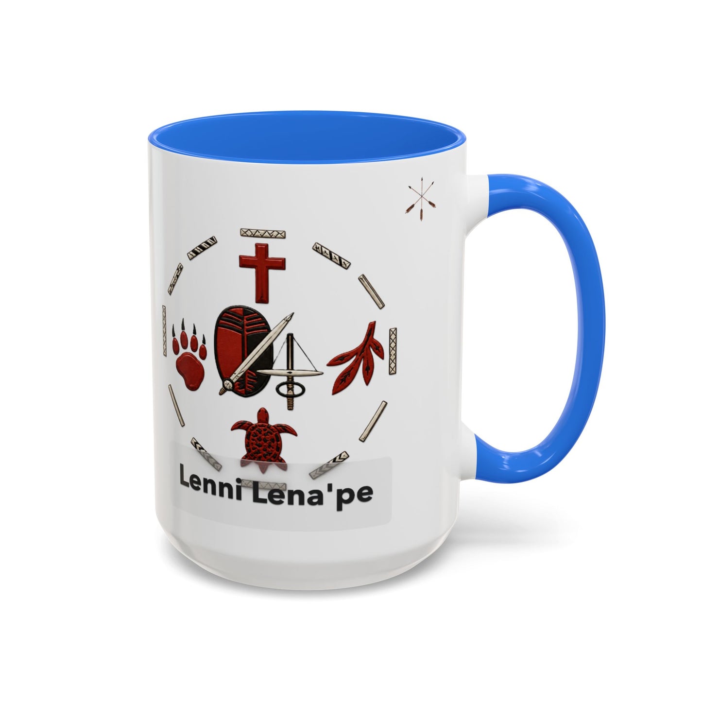 Delaware East Lenni Lenape Tribal Ceramic Mug – Native Symbols Coffee Cup (11oz/15oz)