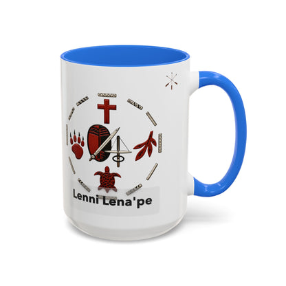 Delaware East Lenni Lenape Tribal Ceramic Mug – Native Symbols Coffee Cup (11oz/15oz)