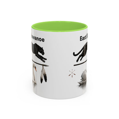 Shawnee East Shawanoe Mascot Panther & Swan Coffee Mug (11oz/15oz)