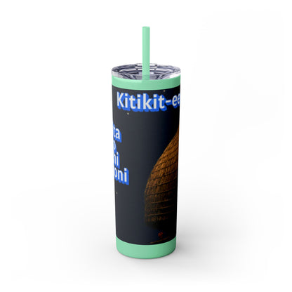 Wichita Skinny Tumbler with Straw, 20oz