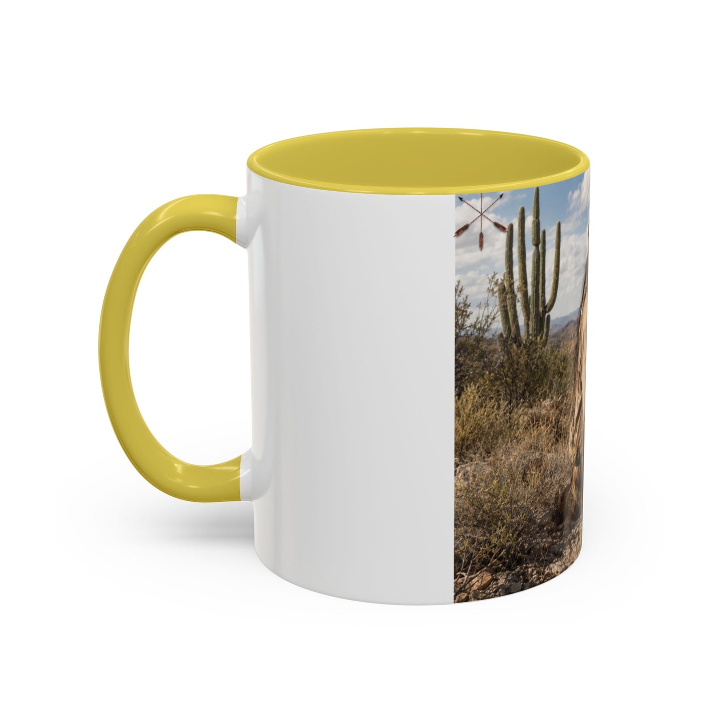 Ft. Sill Apache Desert Scene Coffee Mug — 'N'de' Southwest Landscape 11/15oz