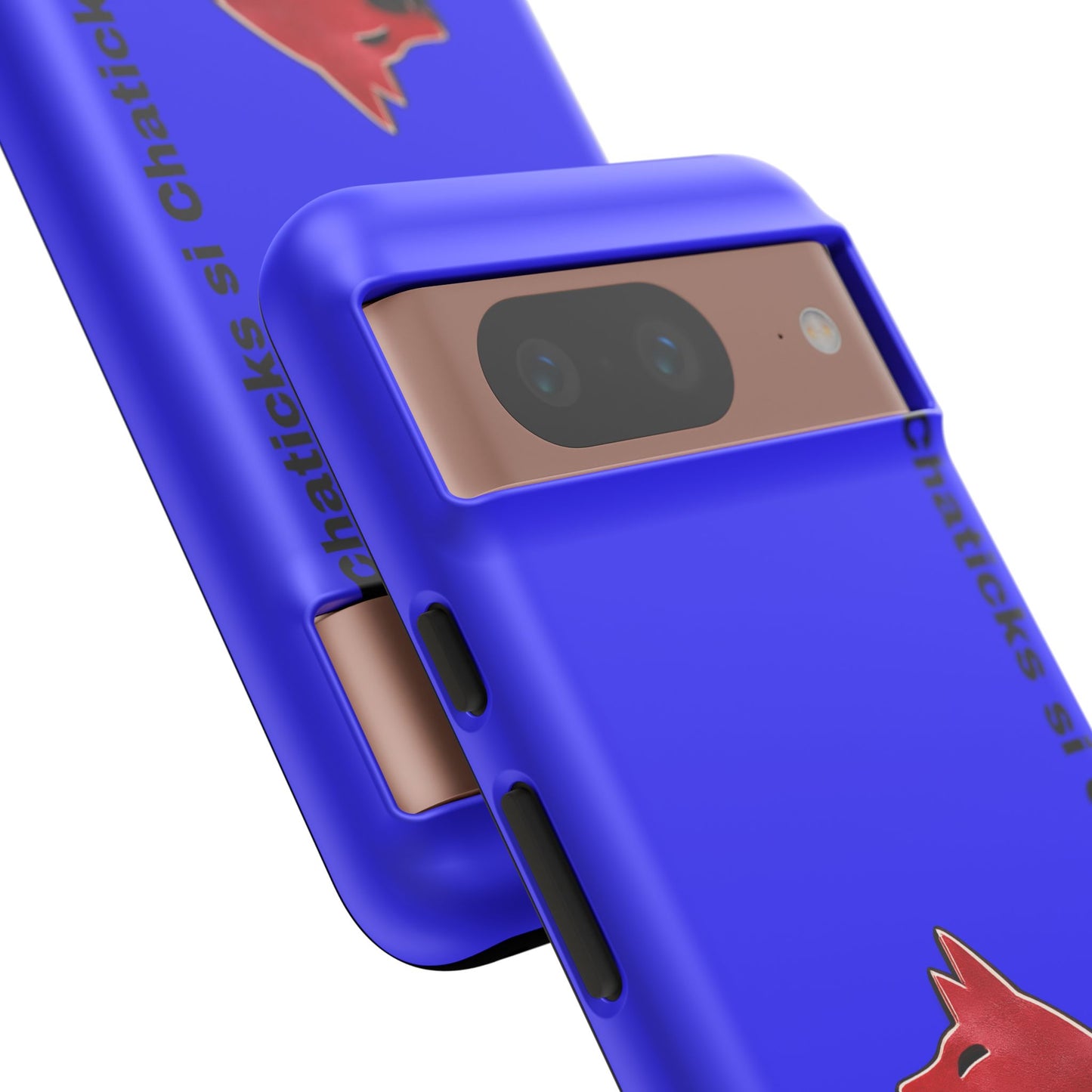 Pawnee Phone Case — Blue 'Chaticks si Chaticks' Wolf Logo Tough Case