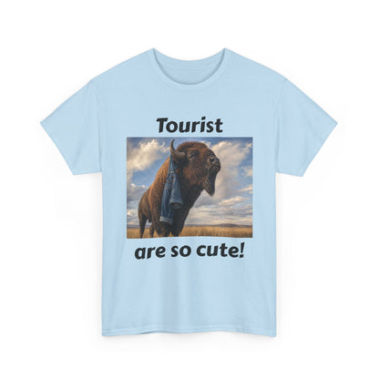 Tourist Are So Cute! T-Shirt — Funny Bison Photo Tee