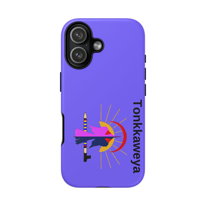 Tonkawa Phone Case — Tonkkaweya Sunrise Design (Protective Purple Hard Shell)