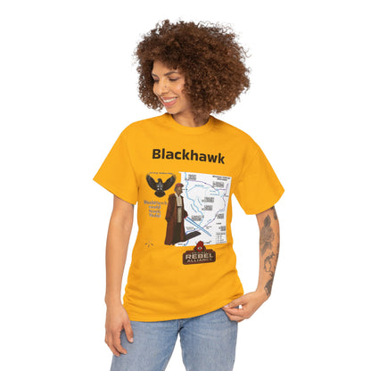 Blackhawk Rebel Trail Vintage Map Graphic T-Shirt