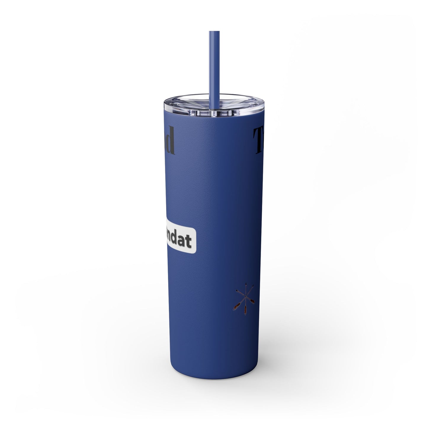 Wyandotte Skinny Tumbler with Straw, 20oz