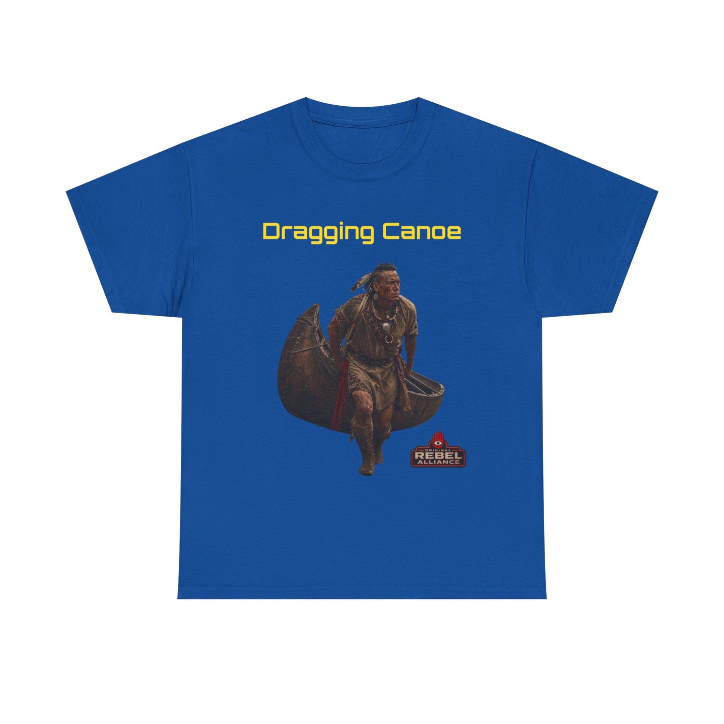 Dragging Canoe Canoe Warrior T-Shirt — Native American Historical Tribute Tee