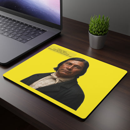 Chitto Harjo Portrait Mouse Pad — “I stood here first and Columbus first discovered me!”