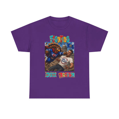 Turkey T-Shirt — Retro Comic 'Stop Racism' Graphic Tee