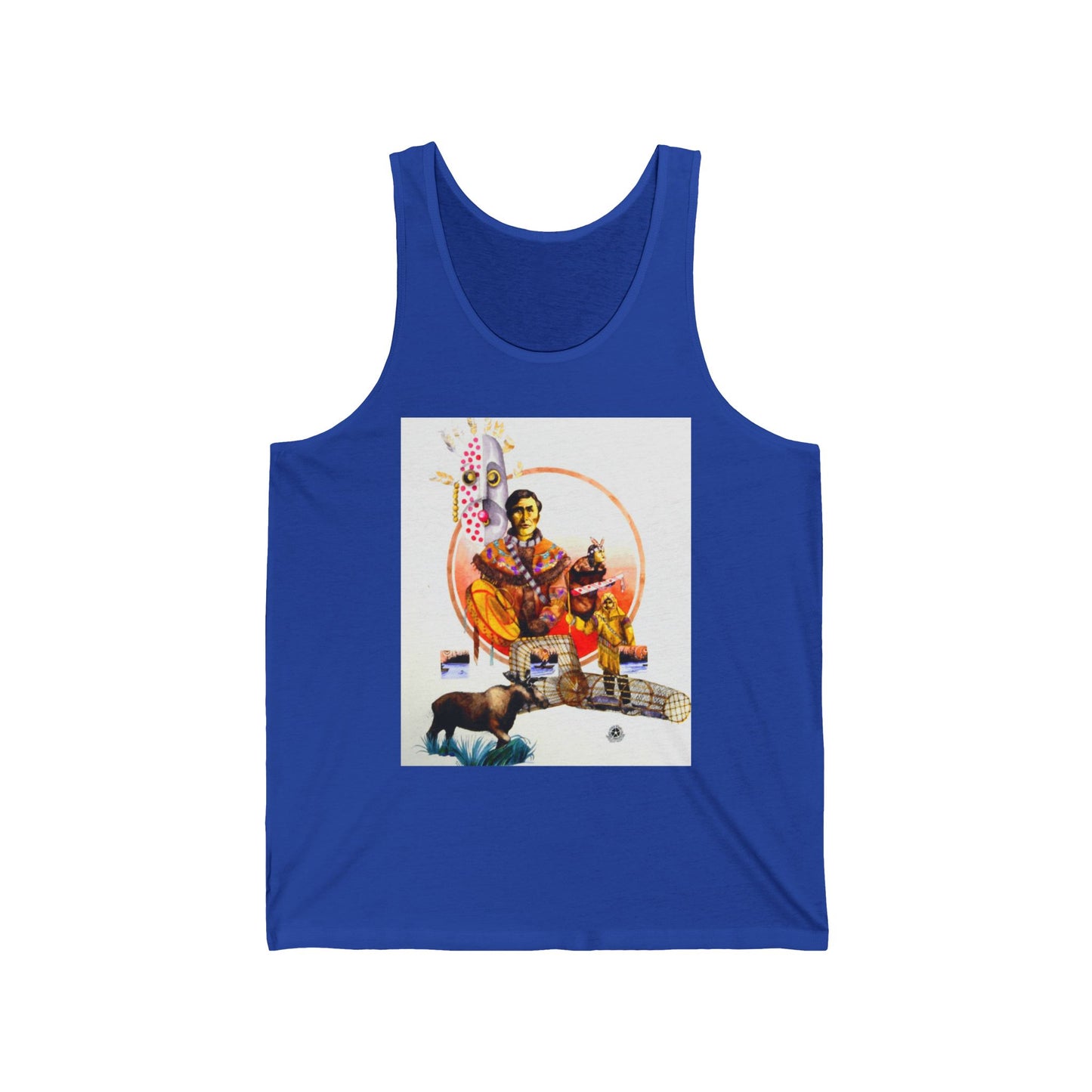 Athapaskan Tank Top — Western Cowgirl Art Tank with Arrow Back Design
