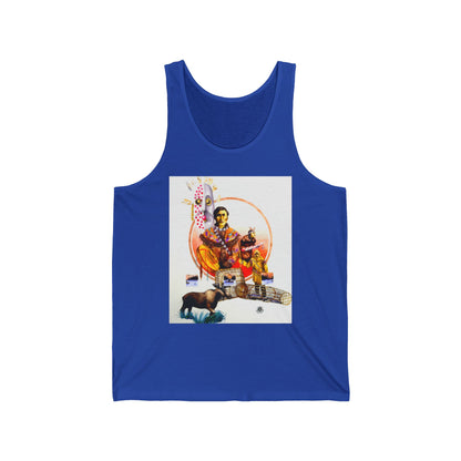 Athapaskan Tank Top — Western Cowgirl Art Tank with Arrow Back Design