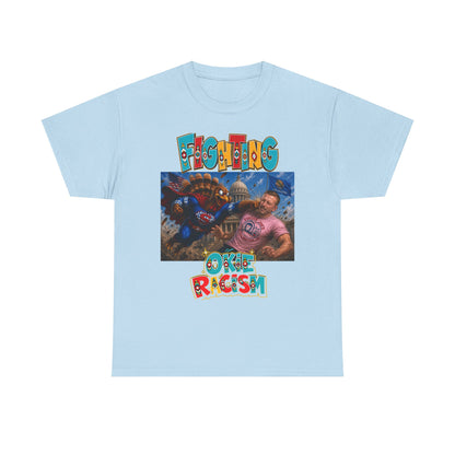 Turkey Fighting Racism Graphic Tee — Bold Retro Photo Design