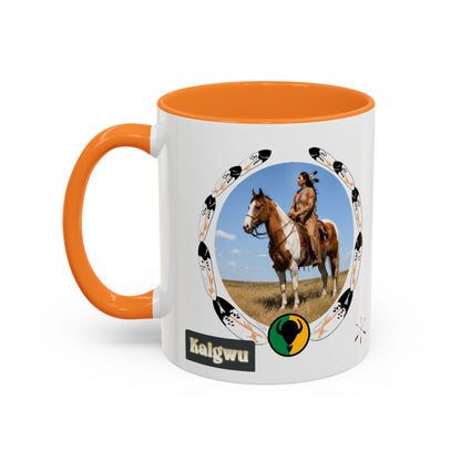 Kiowa Native Horse Photo Mug — Western Indigenous Pride Coffee Cup (11oz/15oz)
